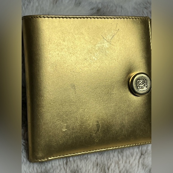 LOEWE Gold Leather Wallet - Picture 3 of 16